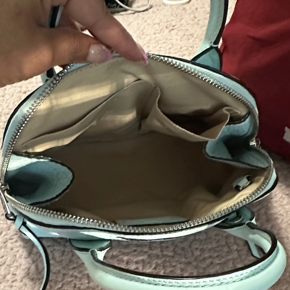 Coach Mint Green Leather small Satchel - Picture 10 of 12
